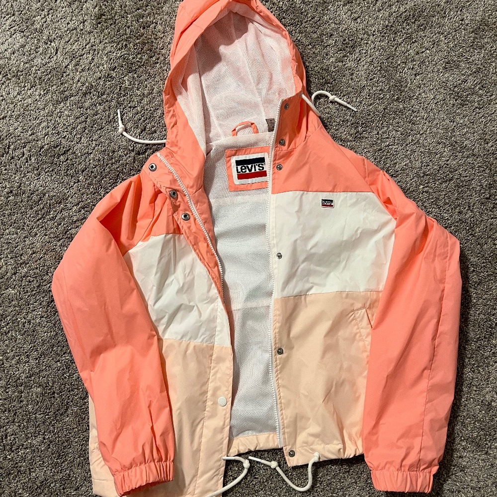 LEVI'S Women's Retro Rain Slicker Jacket - Pink / M